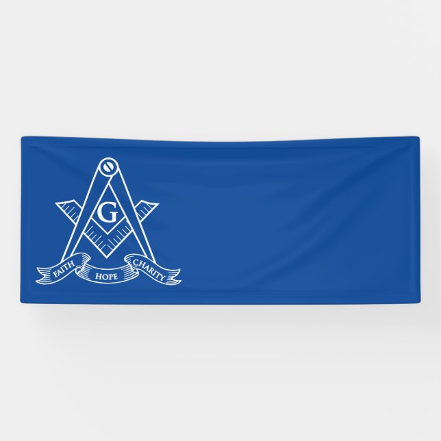 Freimaurersymbol Banner (Horizontal)