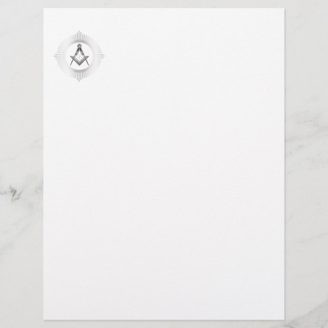Freimaurersymbol Briefbogen (Vorderseite)