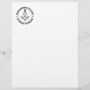 Freimaurersymbol Briefbogen