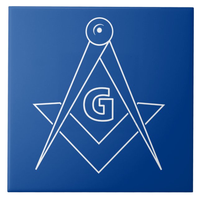 Freimaurersymbol Fliese (Vorderseite)
