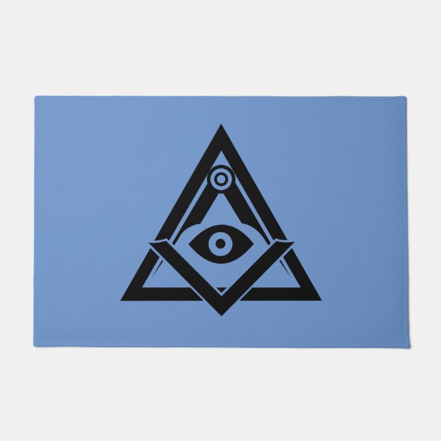 Freimaurersymbol Fußmatte (Vorderseite)