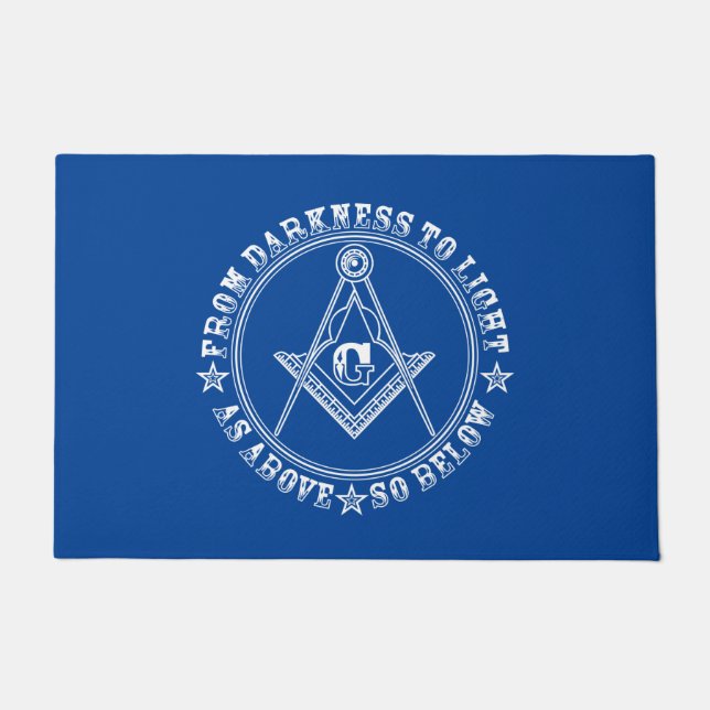 Freimaurersymbol Fußmatte (Vorderseite)