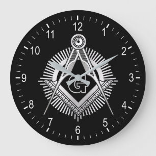 Freimaurersymbol Große Wanduhr