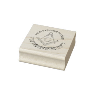 Freimaurersymbol Gummistempel