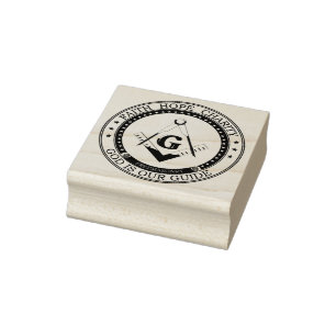 Freimaurersymbol Gummistempel
