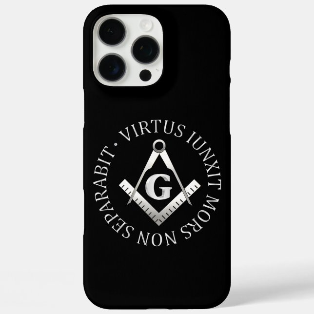 Freimaurersymbol iPhone 16 Pro Max Hülle (Rückseite)