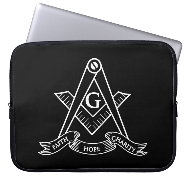 Freimaurersymbol Laptopschutzhülle (Vorderseite)