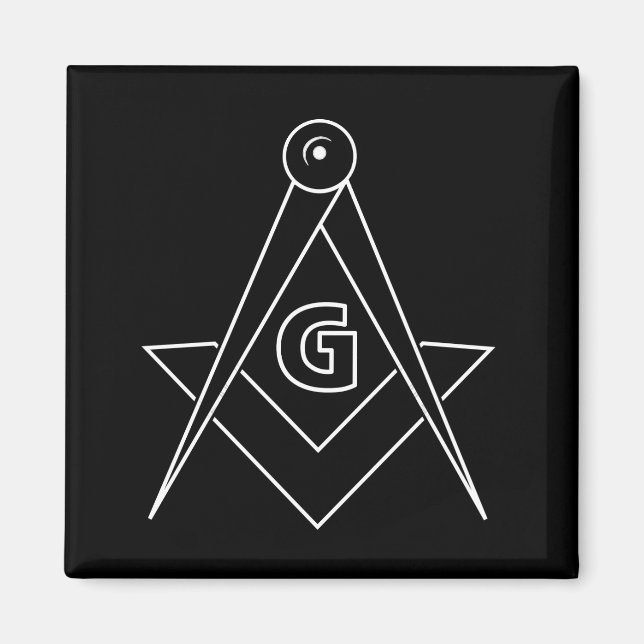 Freimaurersymbol Magnet (Vorne)