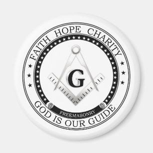 Freimaurersymbol Magnet