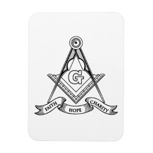 Freimaurersymbol Magnet