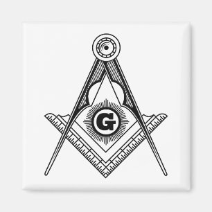 Freimaurersymbol Magnet