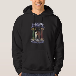 Freimaurersymbol mit thematisiertem Freimaurer trä Hoodie