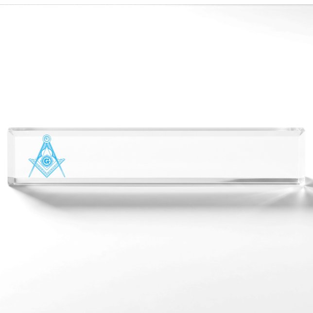 Freimaurersymbol Namensplakette (Vorderseite)