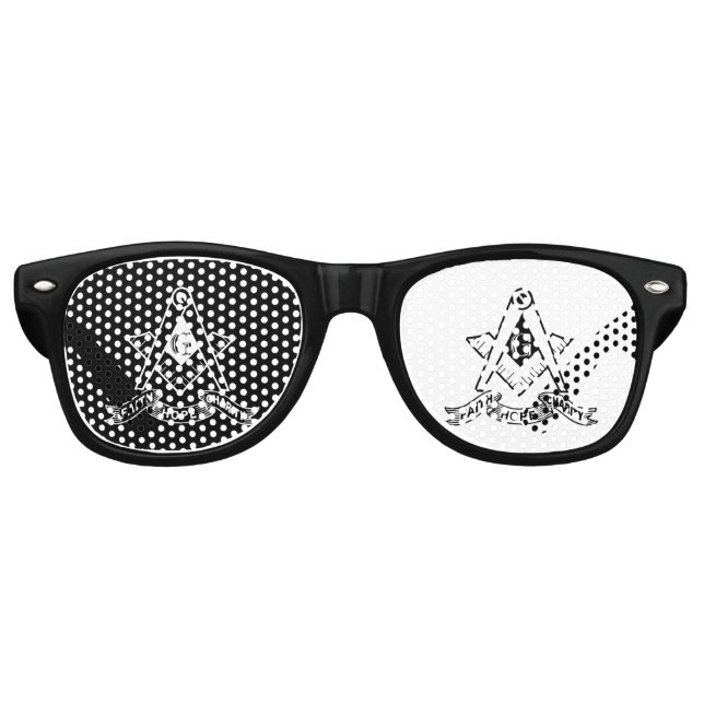 Freimaurersymbol Partybrille (Vorderseite)