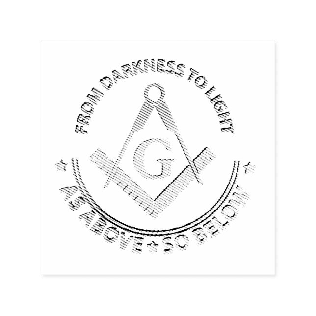 Freimaurersymbol Permastempel (Design)