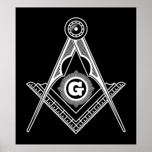 Freimaurersymbol Poster