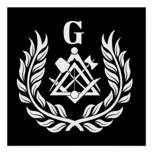 Freimaurersymbol Poster