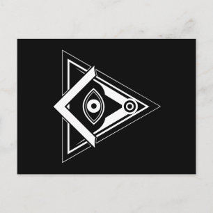 Freimaurersymbol Postkarte