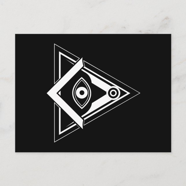 Freimaurersymbol Postkarte (Vorderseite)