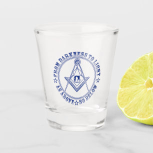 Freimaurersymbol Schnapsglas