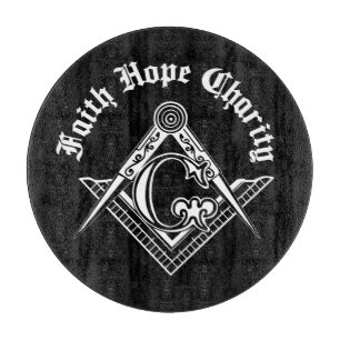 Freimaurersymbol Schneidebrett