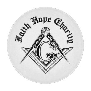 Freimaurersymbol Schneidebrett