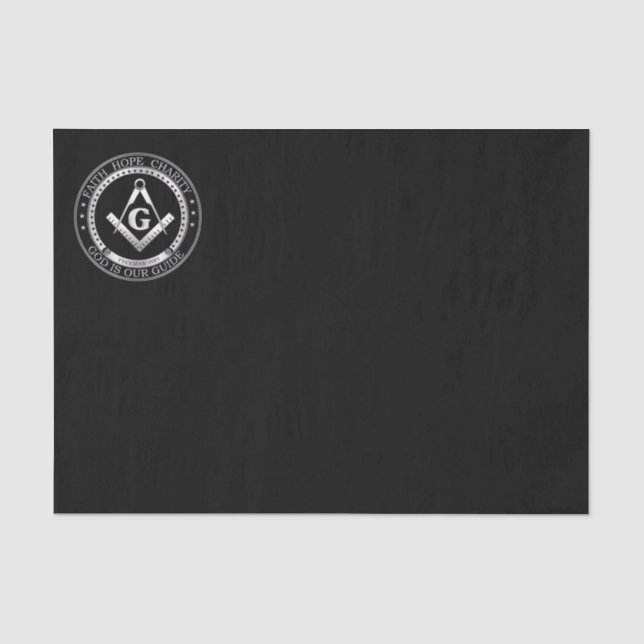 Freimaurersymbol Seidenpapier (Vorderseite)