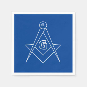 Freimaurersymbol Serviette