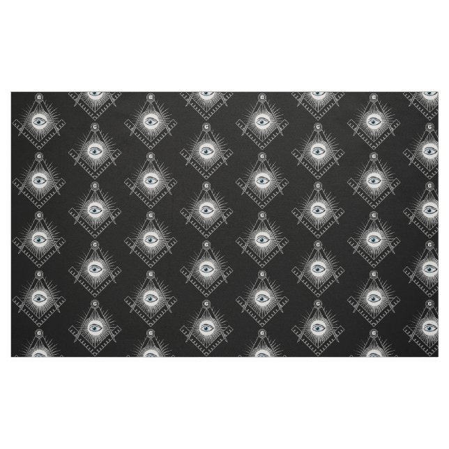 Freimaurersymbol Stoff (Fat Quarter (45,7 x 55,9 cm))
