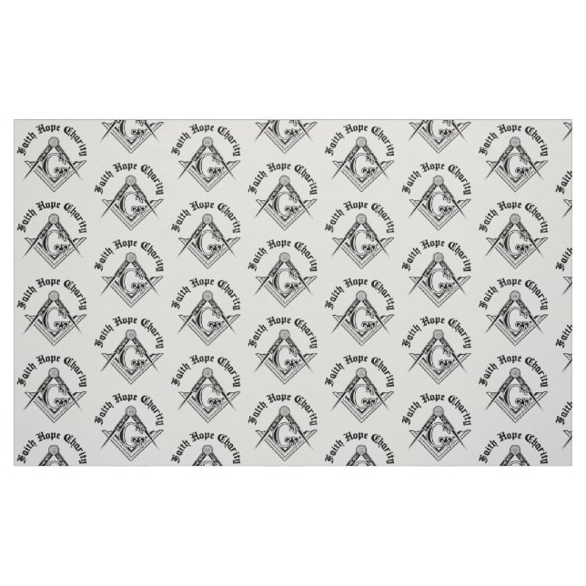Freimaurersymbol Stoff (Fat Quarter (45,7 x 55,9 cm))