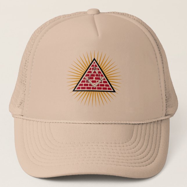 Freimaurersymbol Truckerkappe (Vorderseite)