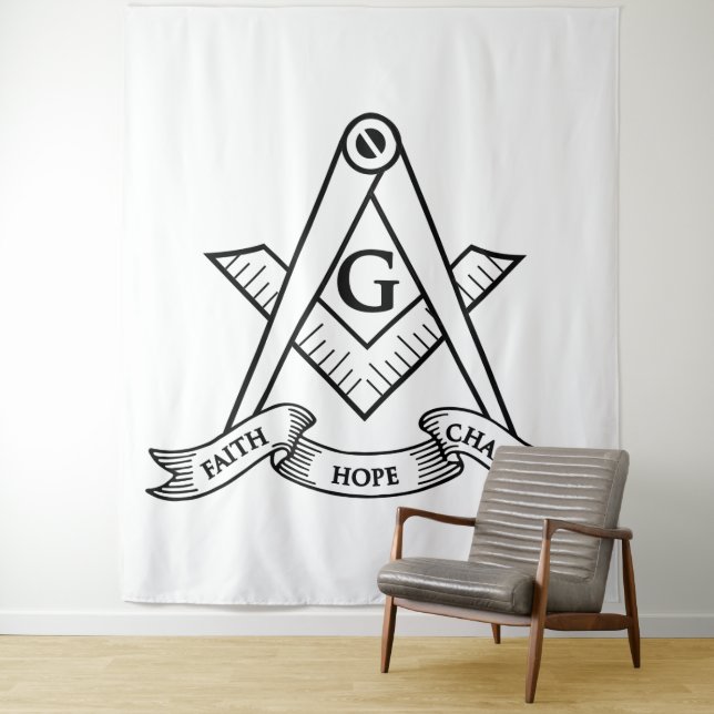 Freimaurersymbol Wandteppich (Beispiel)