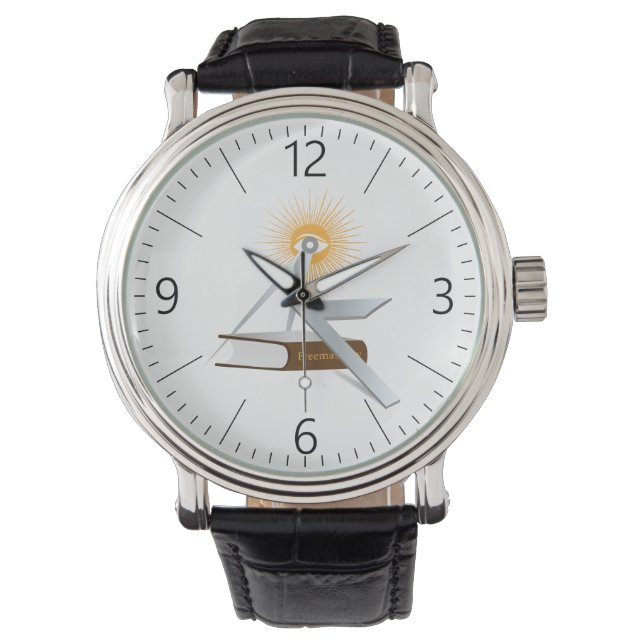 Freimaurersymbolen Armbanduhr (Vorderseite)