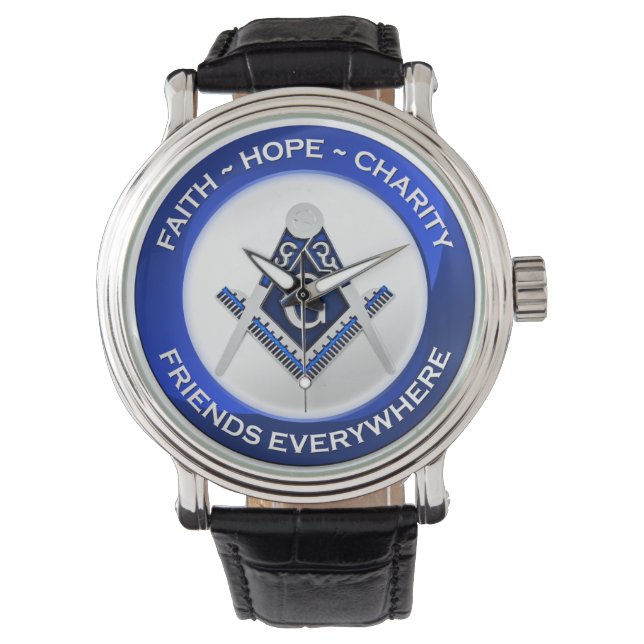 Freimaureruhr Armbanduhr (Vorderseite)