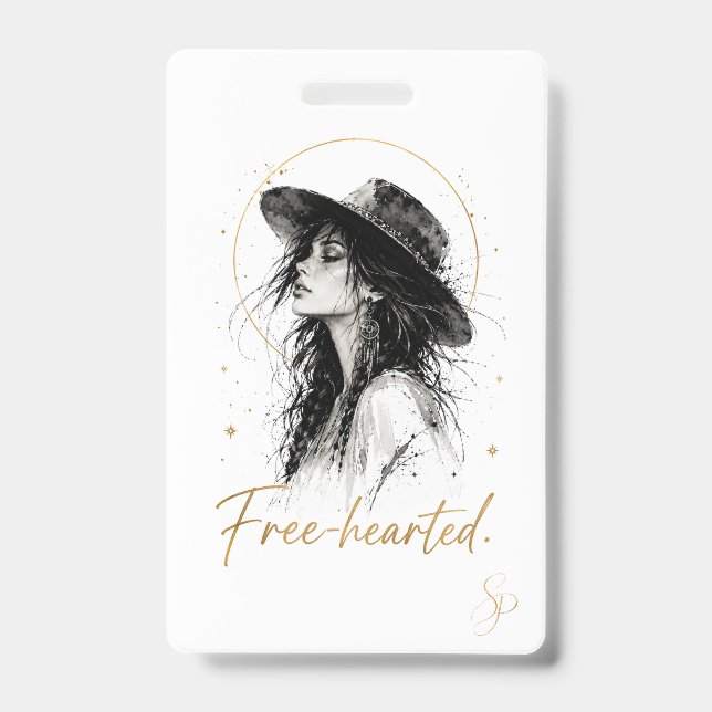 Freimütig. Sonderedition-Abzeichen | Boho Art  Ausweis (Vorderseite)