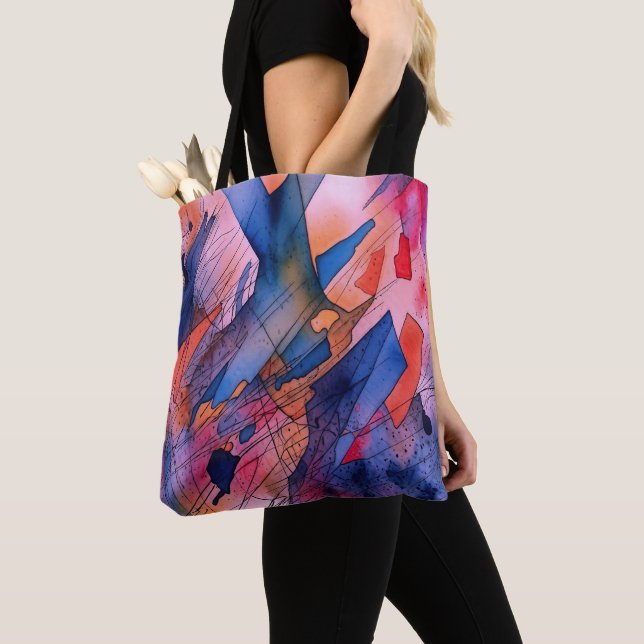 "Freisetztes Potenzial" Zeitgenössische Abstrakte  Tasche (Von Nahem)