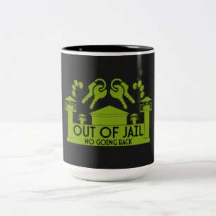 Freisetzungsgeschenk aus dem Gefängnis Zweifarbige Tasse