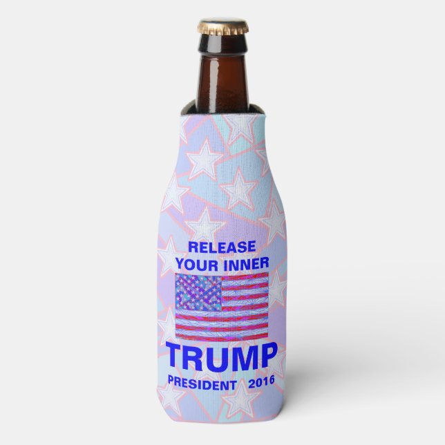 Freisprechen Sie Ihre innere Trump-Flasche lustige Flaschenkühler (Flaschenvorderseite)
