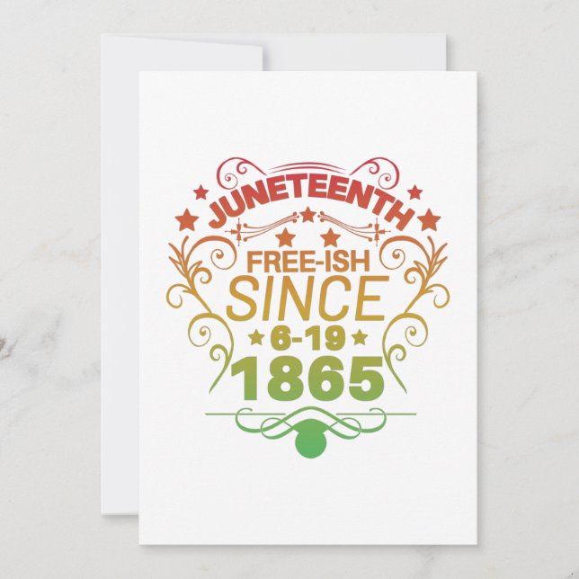 Freistaat seit 1865 Freiheit im 19. Save The Date (Vorderseite)
