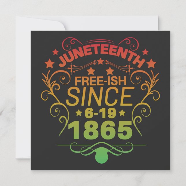 Freistaat seit 1865 Freiheit im 19. Save The Date (Vorderseite)