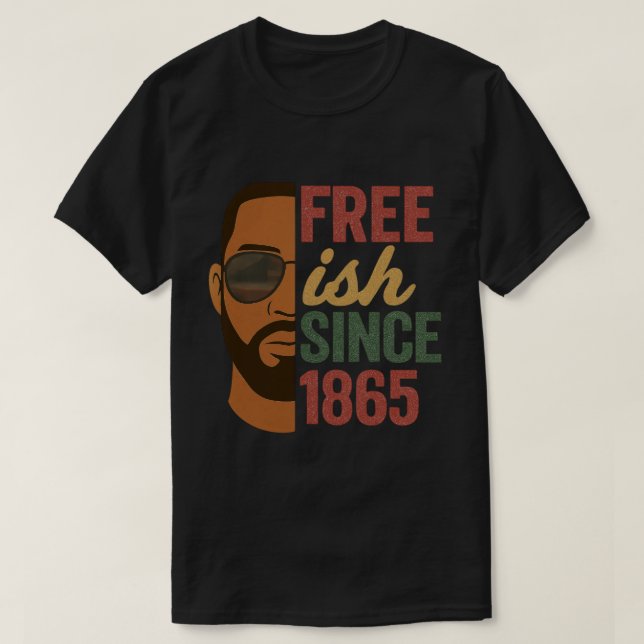 Freistaat seit 1865 Schwarzgeschichte T-Shirt (Design vorne)