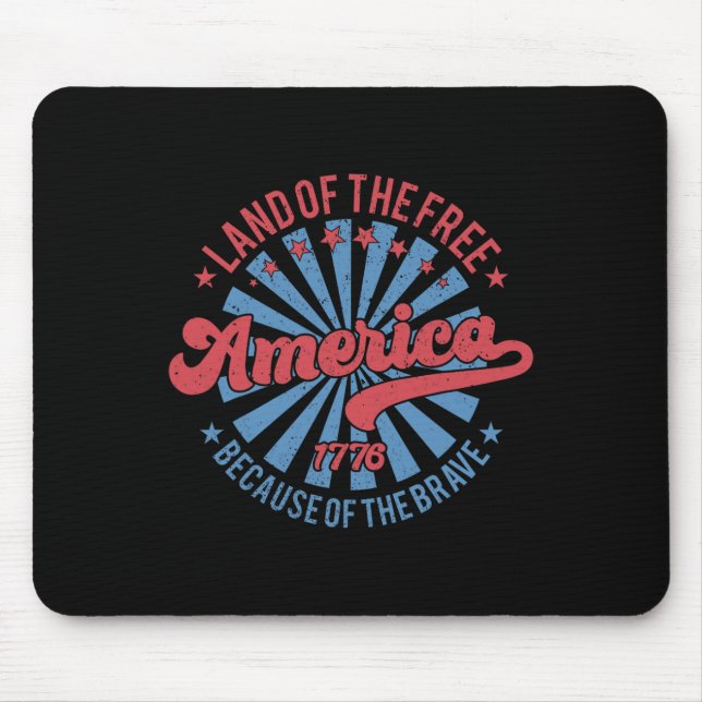 Freistaat wegen des schönen 4. Juli Mousepad (Vorne)