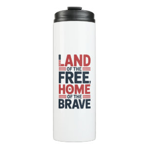 Freistaat Zuhause des Brave USA Shirt Thermosbecher