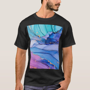 Freistehende Texturen, luxuriöse abstrakte Kunst. T-Shirt