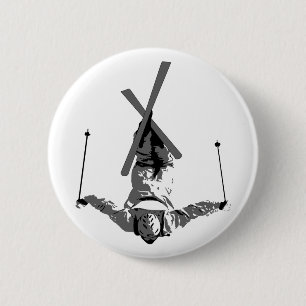 Freistil-Skifahren Button