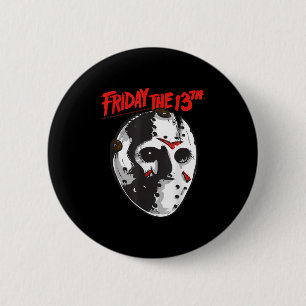Freitag Das 13. Halloween Design Maske Art Button