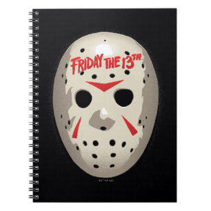Freitag, den 13.   Hockey Mask Graphic Notizblock