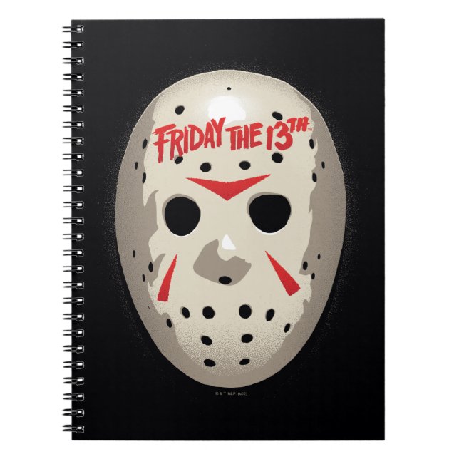 Freitag, den 13. | Hockey Mask Graphic Notizblock (Vorderseite)