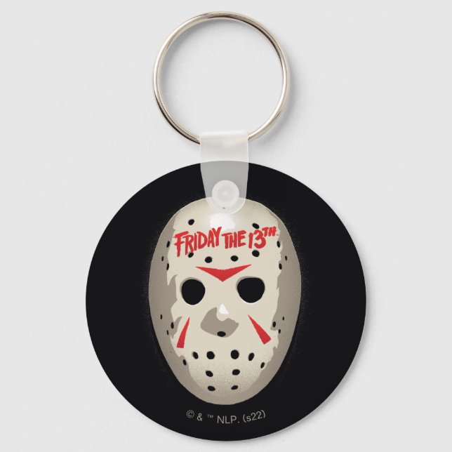 Freitag, den 13. | Hockey Mask Graphic Schlüsselanhänger (Vorderseite)