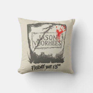 Freitag, den 13.   Jason Voorhees Headstone Kissen